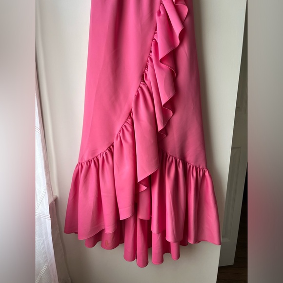 Vintage Ruffle prom gown - Picture 3 of 9